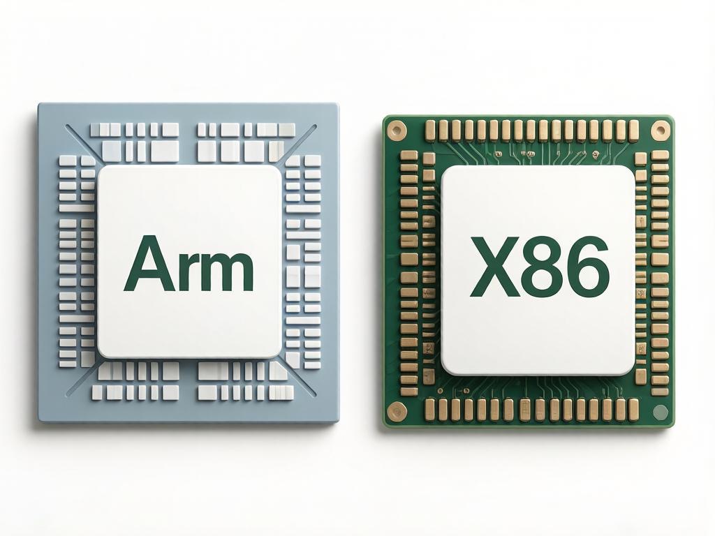 Чипы Arm и x86 рядом