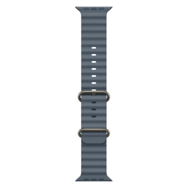 Apple Watch Ultra 3, 49 мм корпус из титана цвета натуральный титан, ремешок Ocean синего цвета