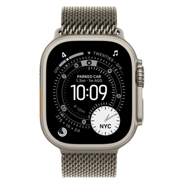 Apple Watch Ultra 3, 49 мм корпус из титана, браслет миланская петля