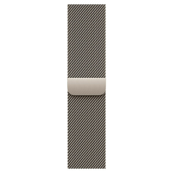 Apple Watch Series 11, 42 мм корпус из титана цвета Натуральный титан, браслет миланская петля