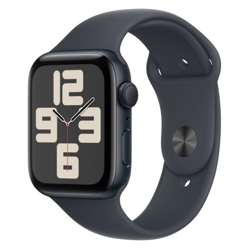 Apple Watch SE 2024, 40 мм корпус из алюминия цвета Тёмная ночь, спортивный ремешок тёмная ночь