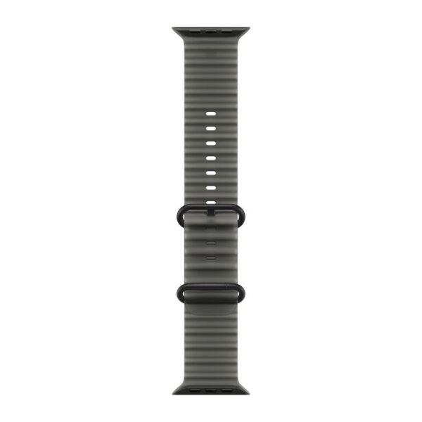 Apple Watch Ultra 4, 49 мм корпус из титана черного цвета, полупрозрачный ремешок Ocean черный